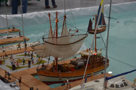 ein KRICK-Oldtimer im Hafen