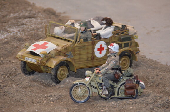 auch wenn das Militärthema nicht Jedermanns Sache – die Modelle in 1:6 überzeugten